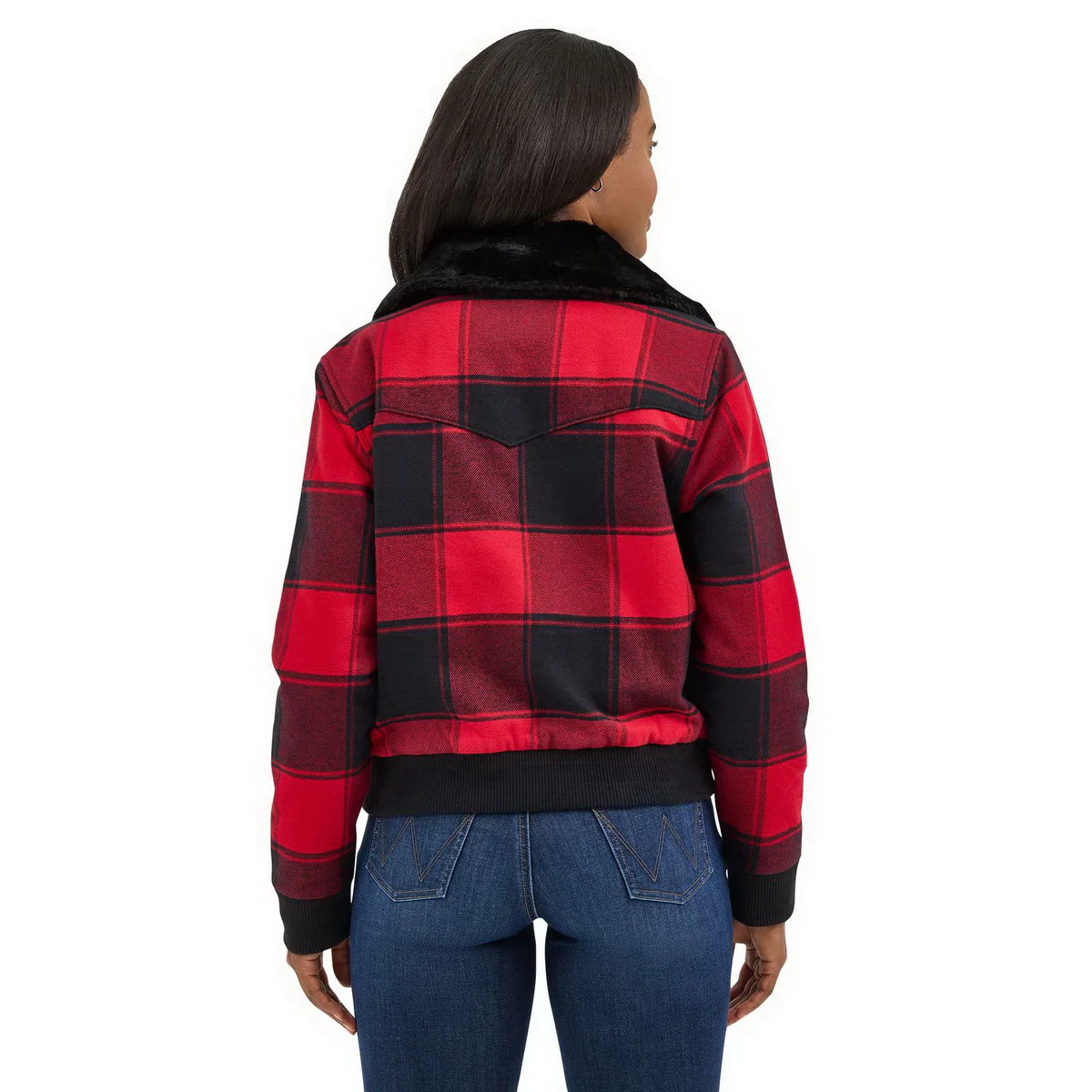 Wrangler Women's Retro Lined Bomber Jacket - Red - Image 2