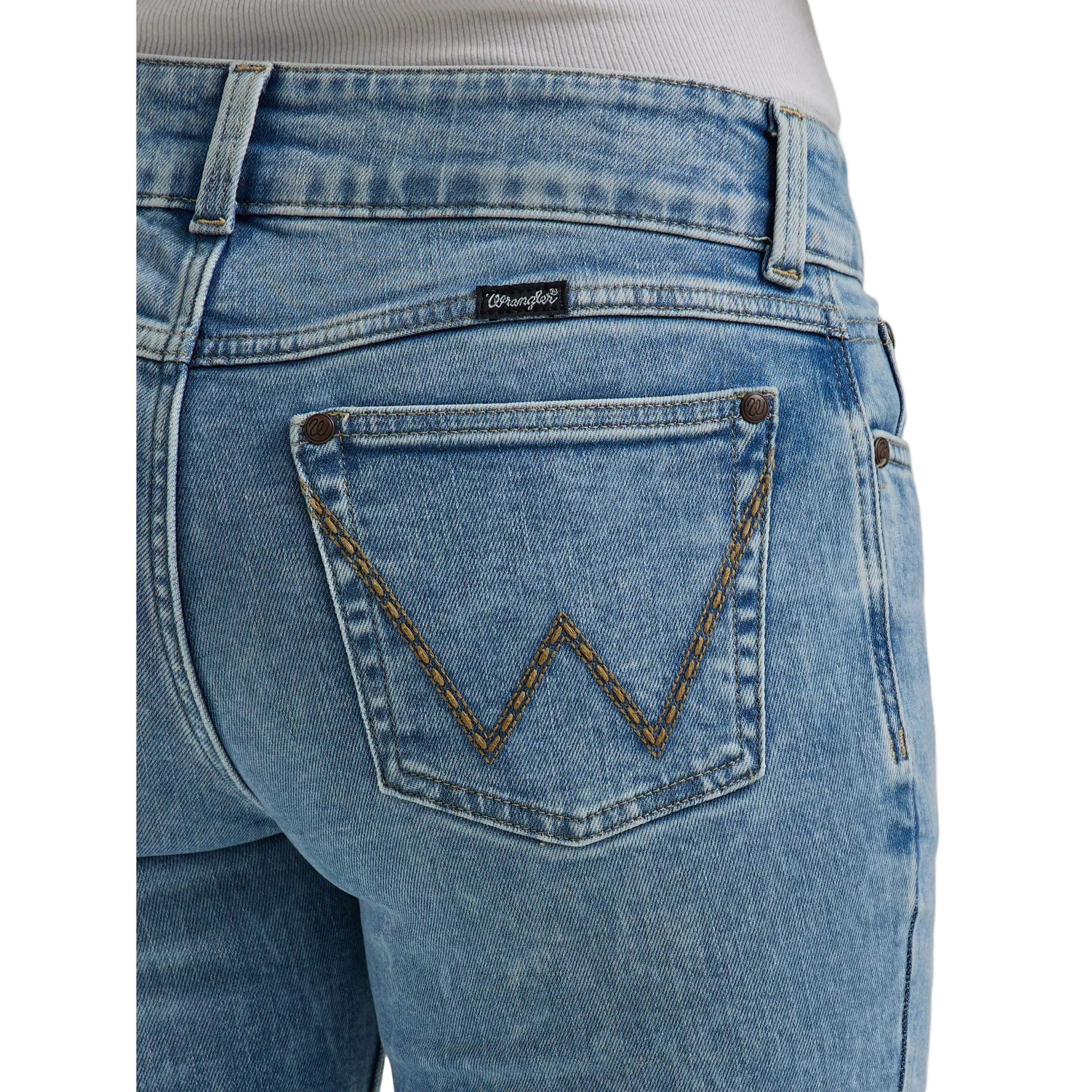 Wrangler Women's Retro Mae Mid Rise Trouser Jeans - Kacey - Image 4
