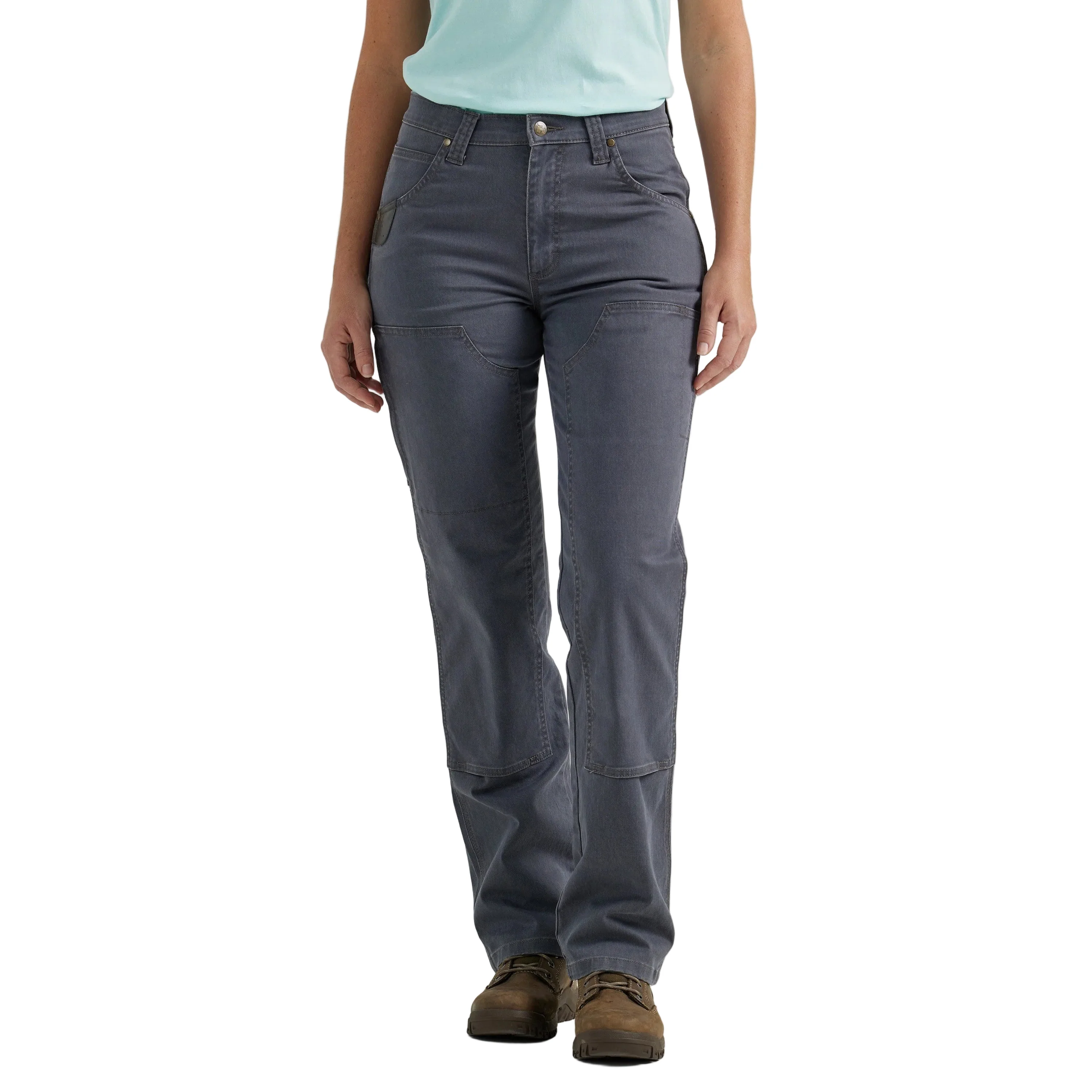 Wrangler Women's Riggs Double Knee Work Pants - Grey