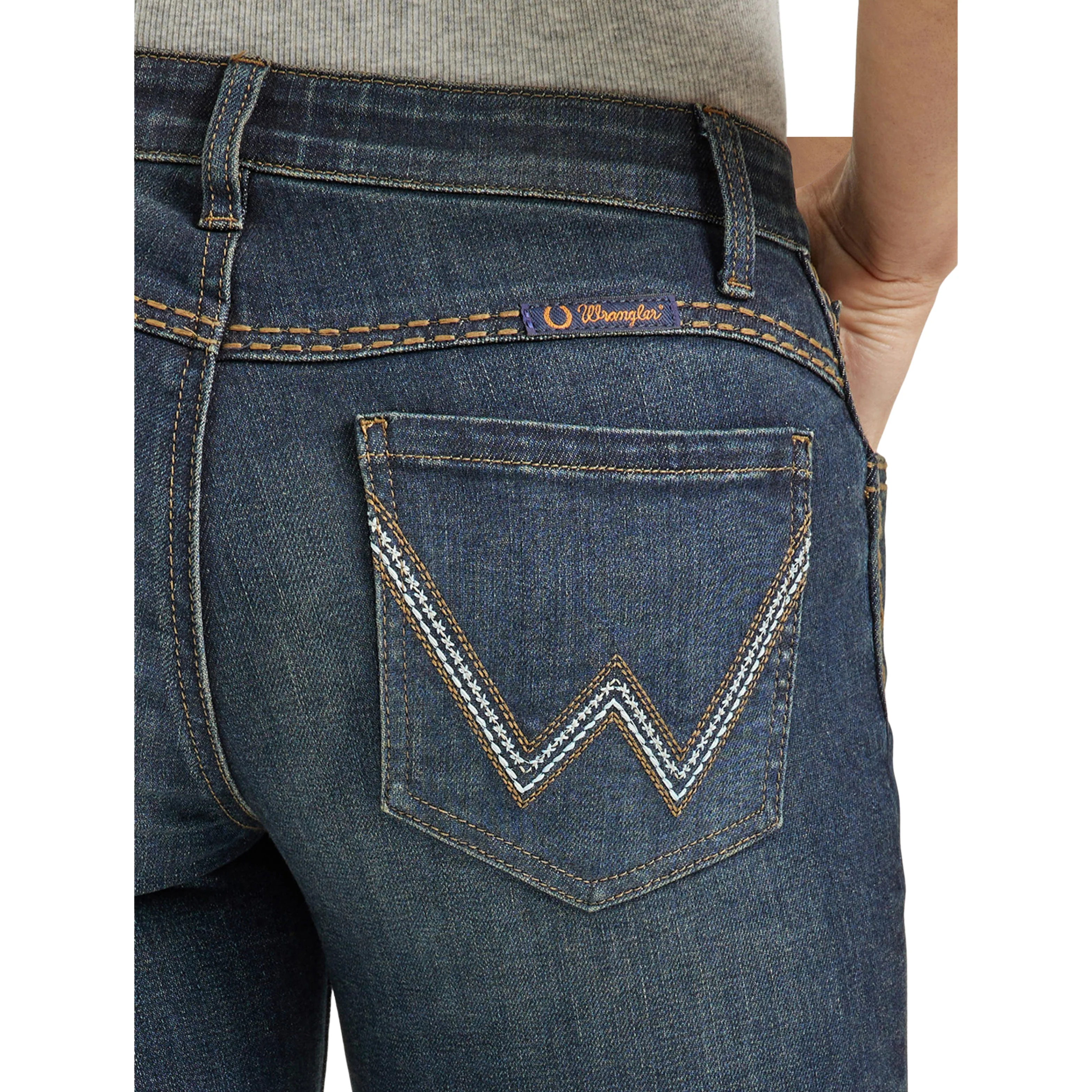 Wrangler Women's Ultimate Riding Shiloh Low Rise Bootcut Jeans - Della - Image 5
