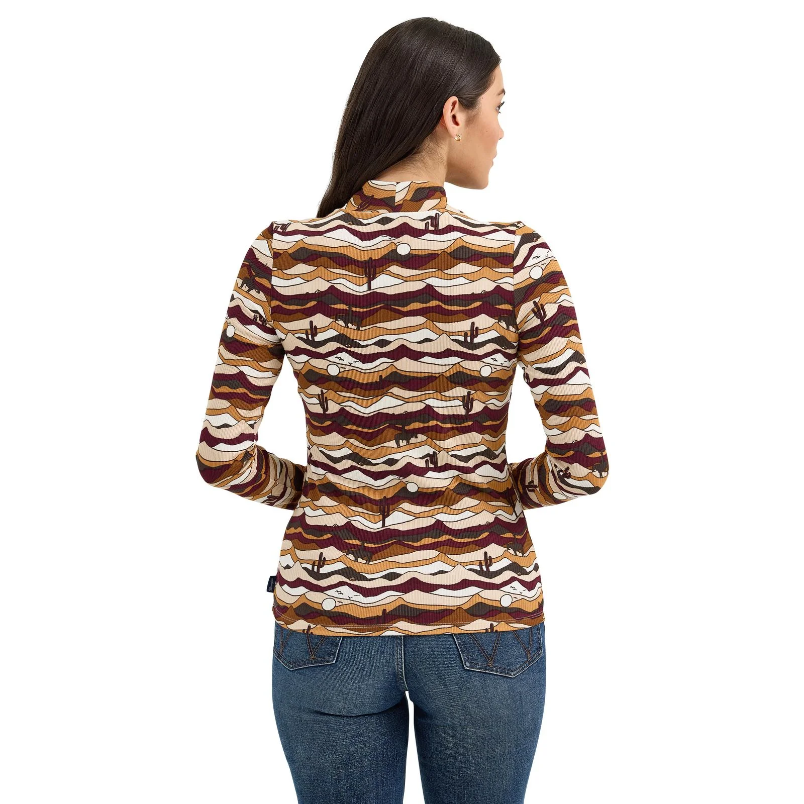 Wrangler Women's Western Vintage Shirt- Brown - Image 2