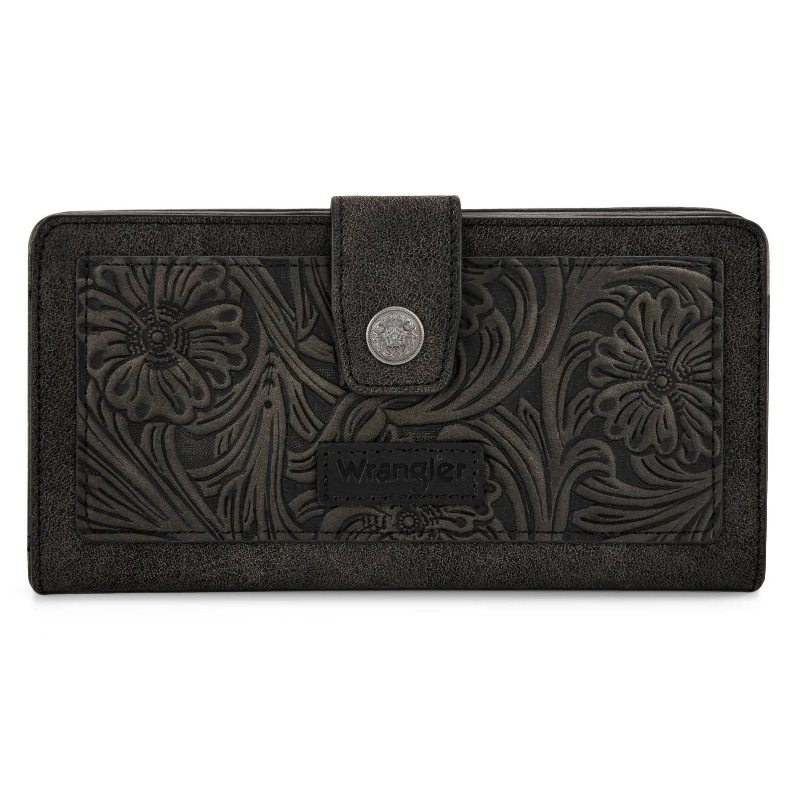 Wrangler Wrangler Western Floral Tooled RFID Wallet- Multiple Colours