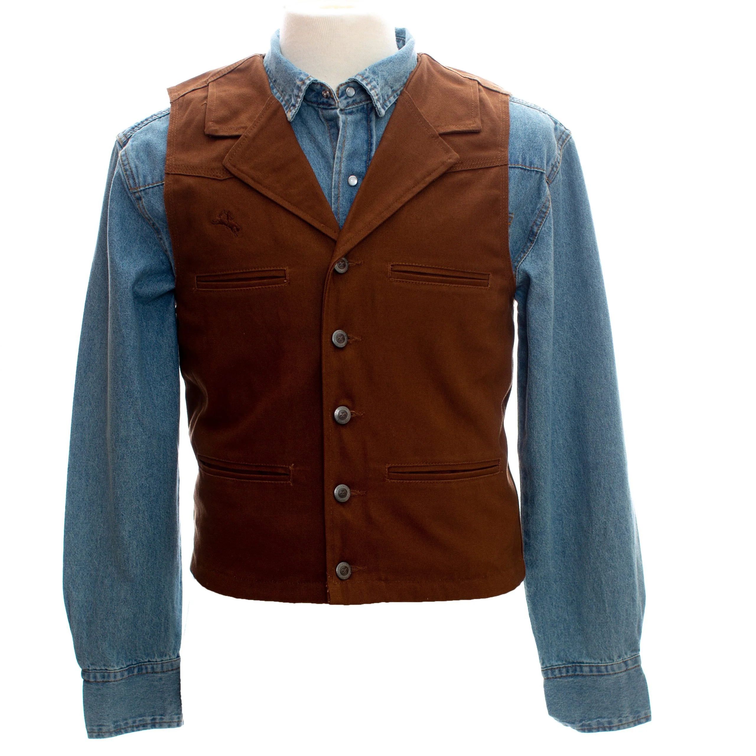 Wyoming Traders Men's  Bronco Canvas Vest - Image 9