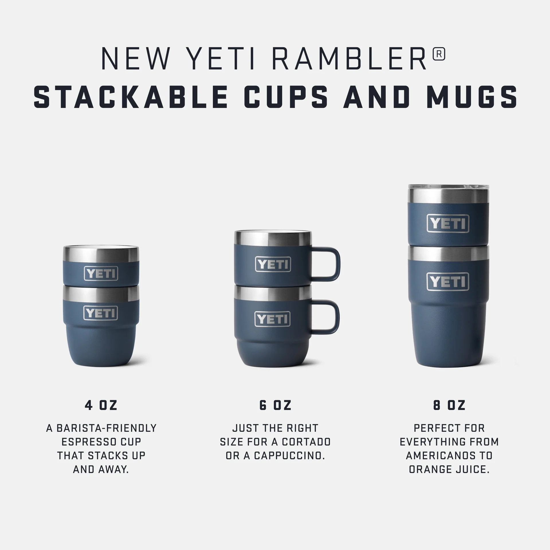 Yeti Rambler 177ml Stackable Mugs - Charcoal - Image 4