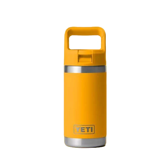 Yeti Rambler Jr 355ml Kids Water Bottle w/Colored Straw Cap - Beekeeper